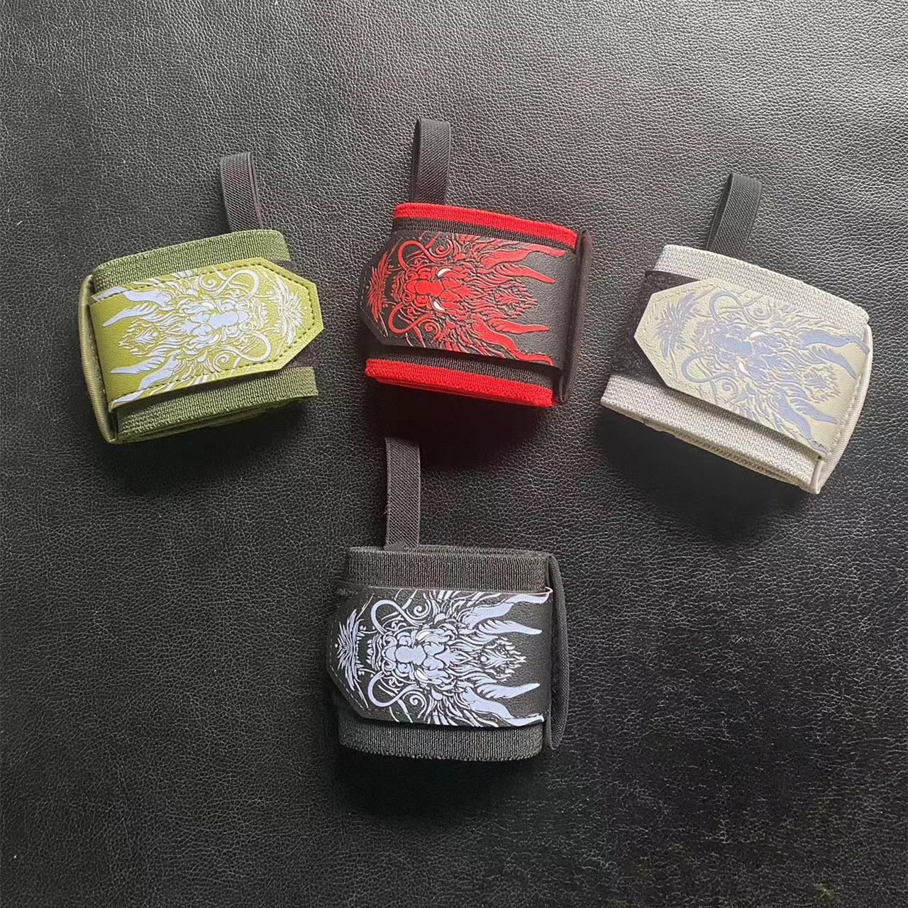 Lifting Straps Wrist - 1Pair Chinese Dragon Fitness Wrist Straps