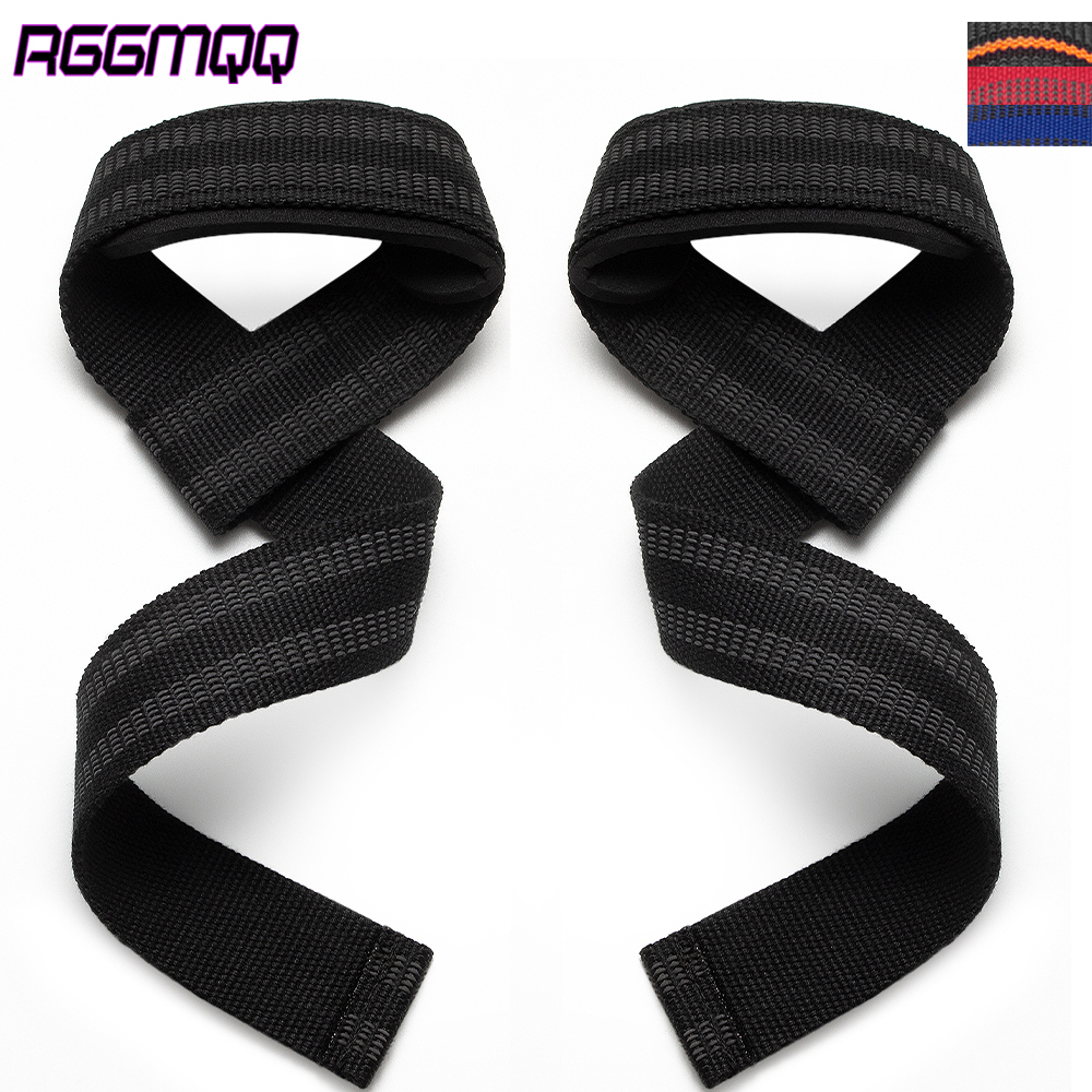 Lifting Straps Wrist - 1Pair Padded Cotton Lift Straps -