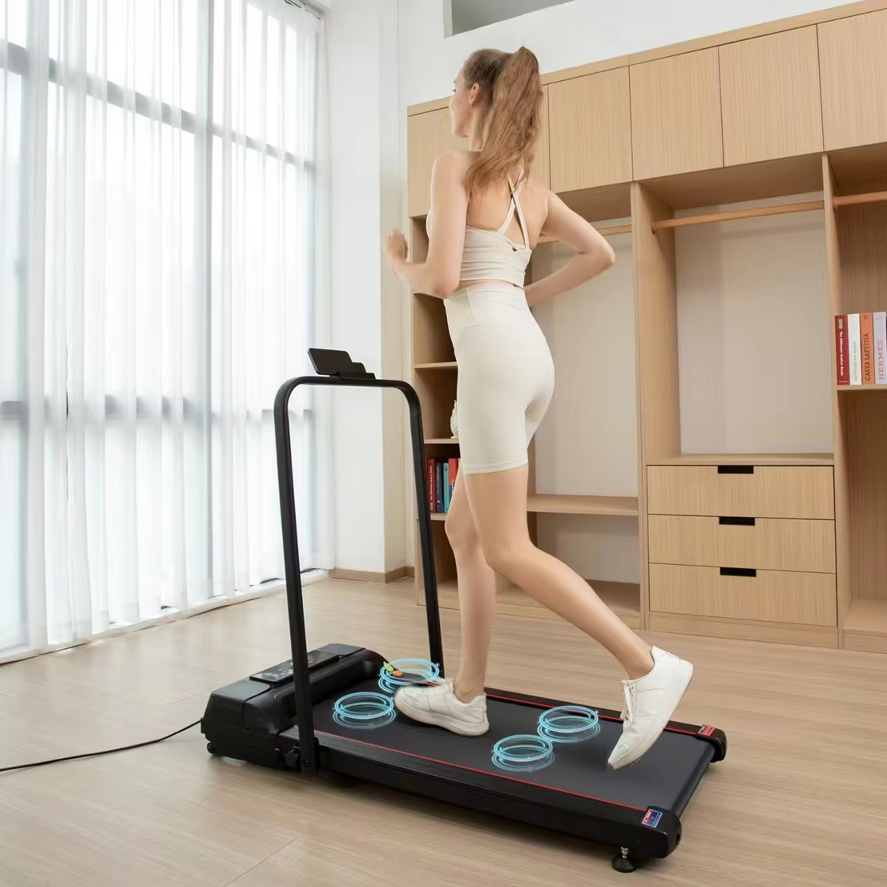 Treadmill Home Gym - Foldable Cardio Running Machine Portable Electric