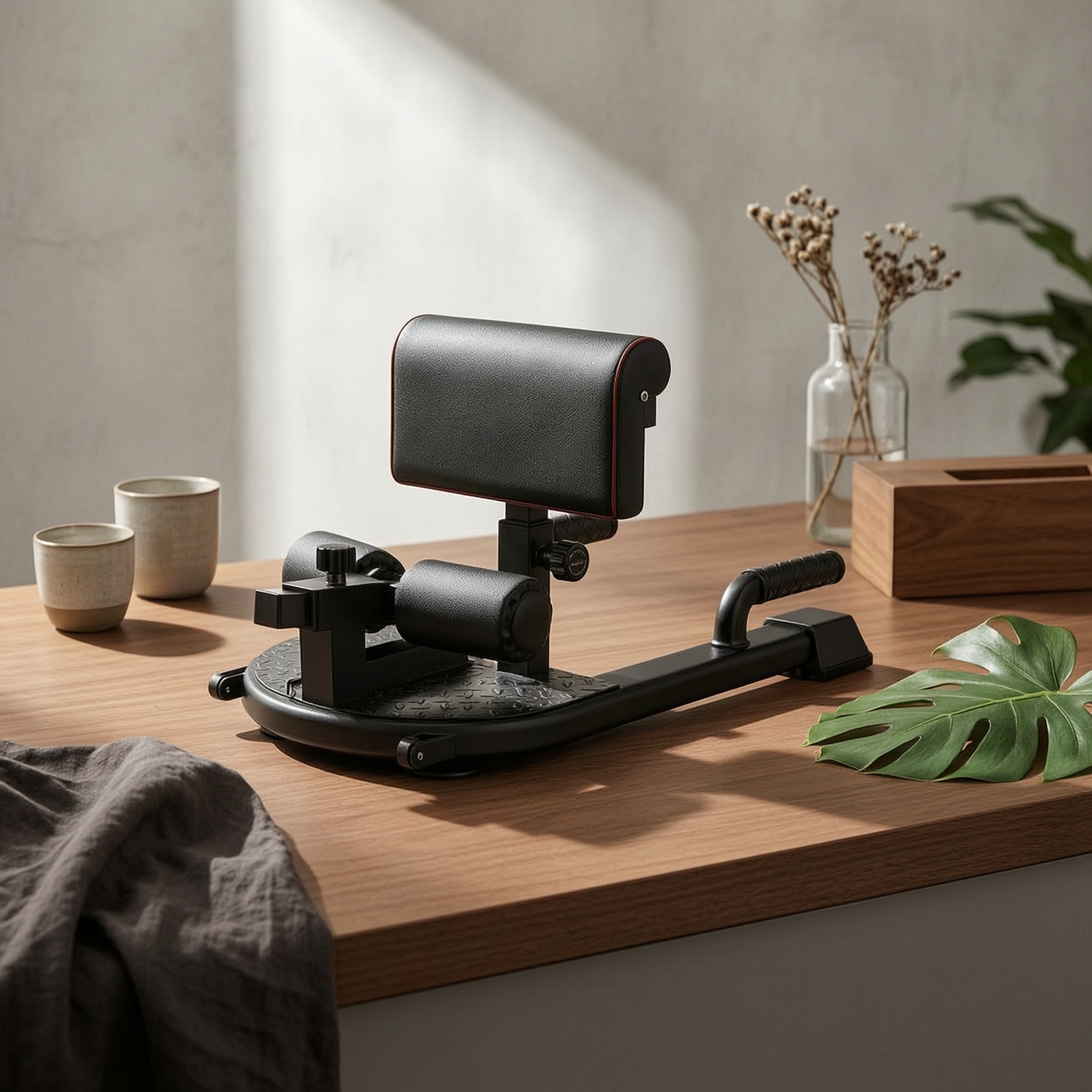 Leg Home Gym Workout - Sissy Squat Bench Padded Squat Guide