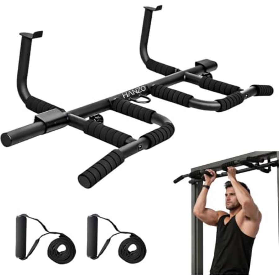 Home Gym Weights - Doorway Pull Up Bar Set with