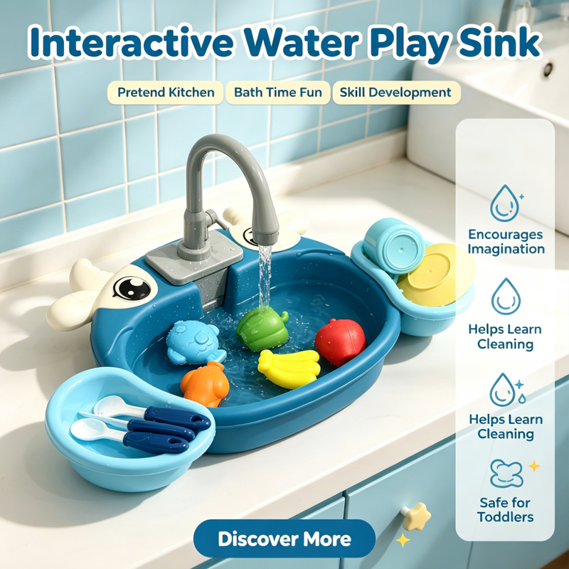 Home Gym App - Toddler Interactive Water Play Sink Toy
