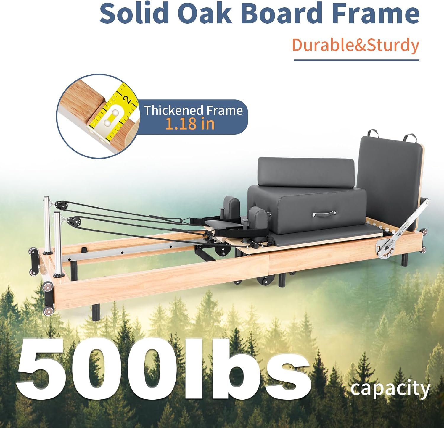 Foldable Oak Wood Pilates Refo - огляд і ціна Home Gym Yoga Studio