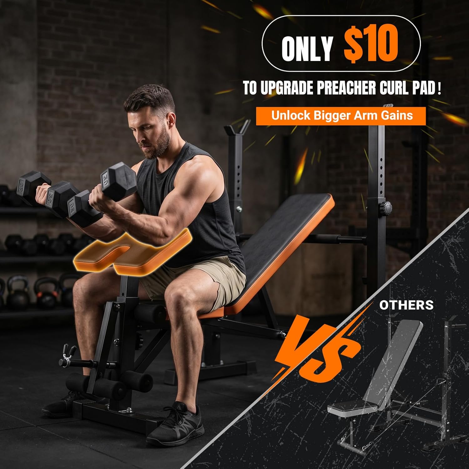6-in-1 Space Saving Weight Ben - огляд і ціна Home Gym Weights
