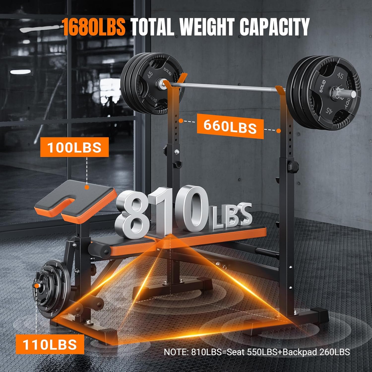 6-in-1 Space Saving Weight Ben - огляд і ціна Home Gym Weights