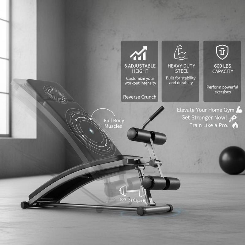 Adjustable Decline Abdominal B - огляд і ціна Fitness Home Gym Equipment