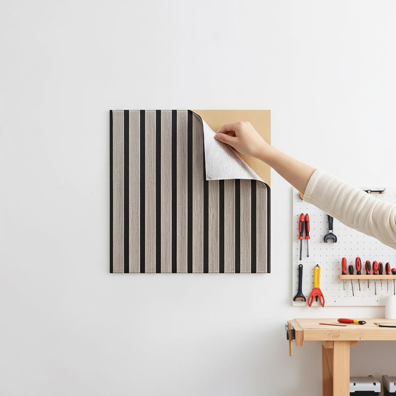3D Wood Slat Wall Panels Eco-f - огляд і ціна Home Gym Yoga Room