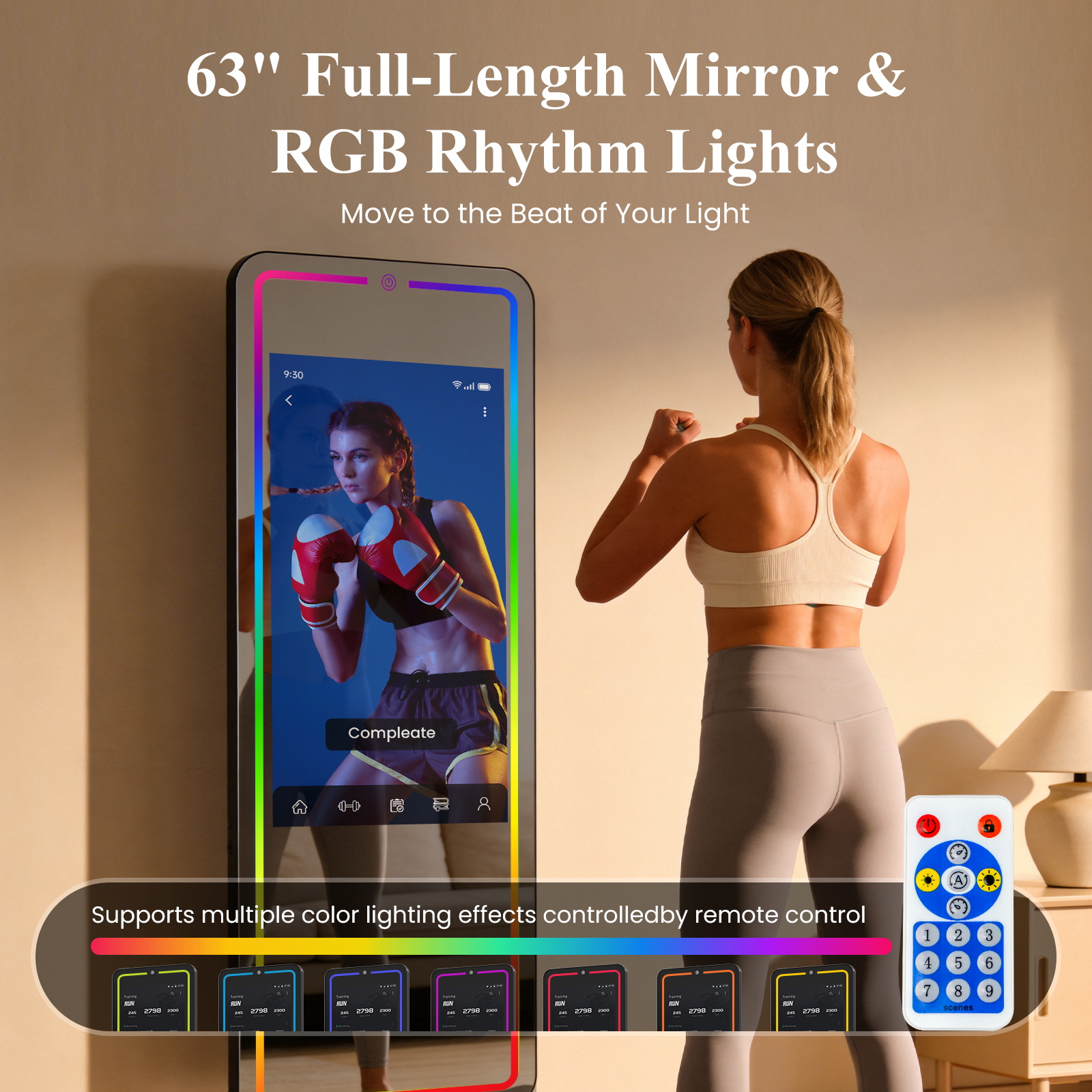 Smart Gym Mirror for Home Work - огляд і ціна Home Gym Video