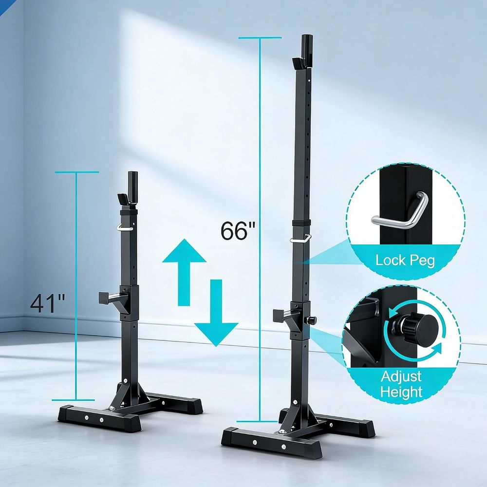 Squat Rack Stand for Adjustabl - огляд і ціна Home Gym Weights