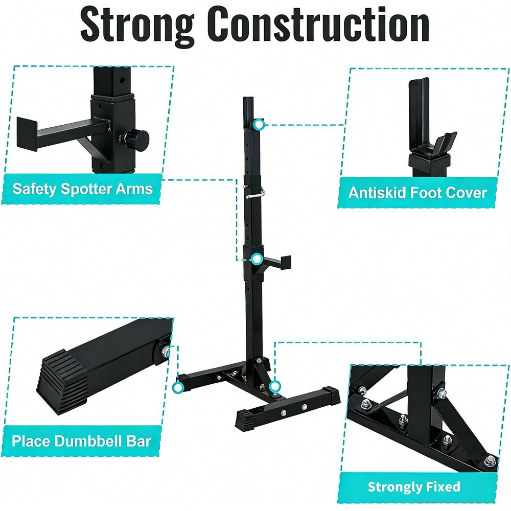 Squat Rack Stand for Adjustabl - огляд і ціна Home Gym Weights