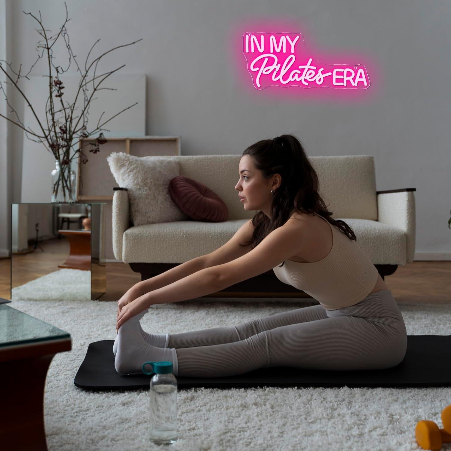 In My Pilates Era Neon Sign Di - огляд і ціна Home Gym Yoga Room