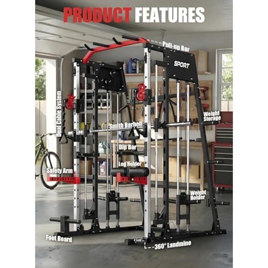 Smith Machine Home Gym All in  - огляд і ціна Leg Home Gym Workout