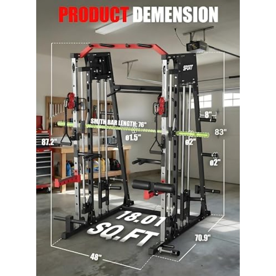 Smith Machine Home Gym All in  - огляд і ціна Leg Home Gym Workout
