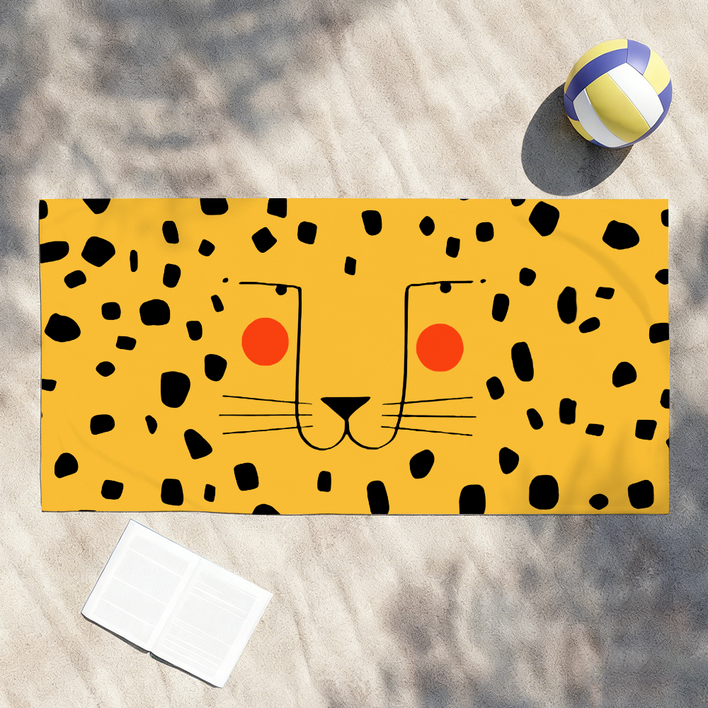 Nordic Cute Tiger Face Towel   - огляд і ціна Sauna Home Gym