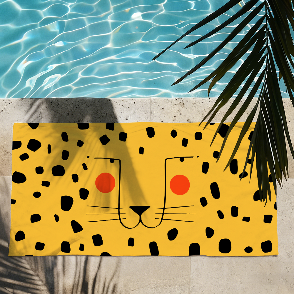 Nordic Cute Tiger Face Towel   - огляд і ціна Sauna Home Gym