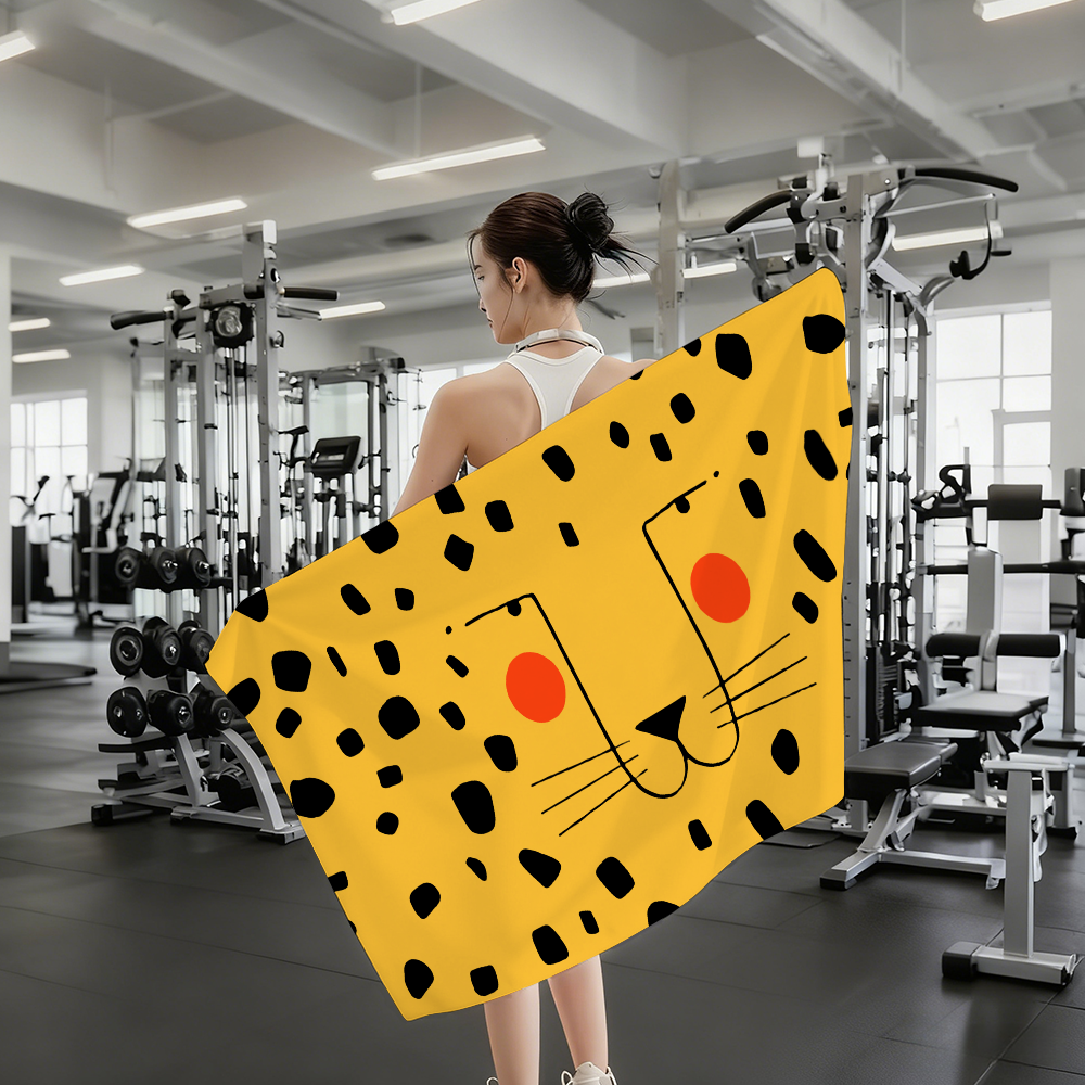 Nordic Cute Tiger Face Towel   - огляд і ціна Sauna Home Gym