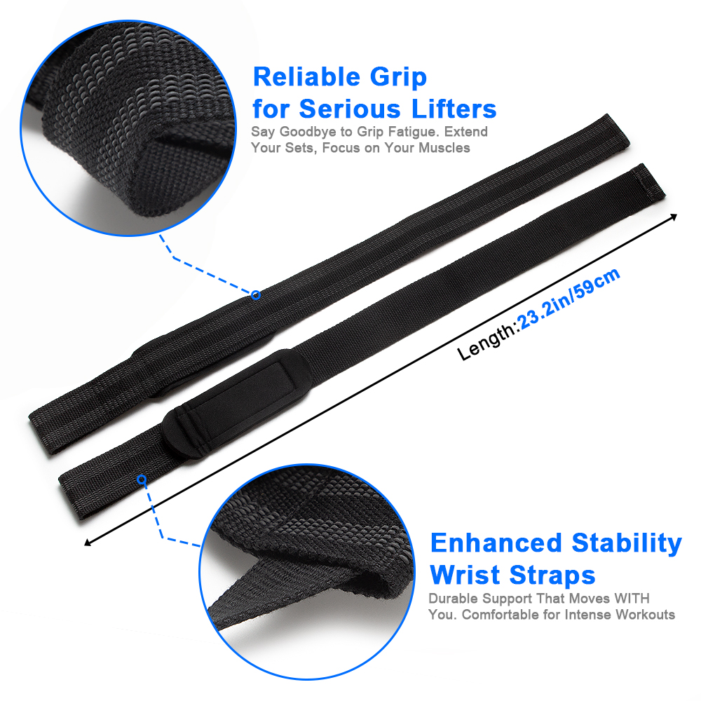 1Pair Padded Cotton Lift Strap - огляд і ціна Lifting Straps Wrist