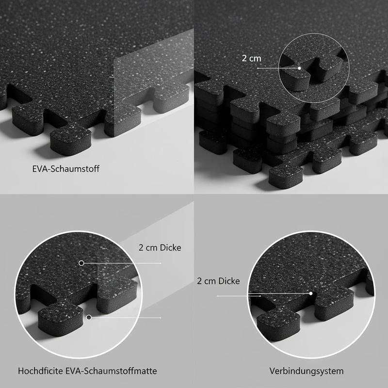 Puzzle Exercise Mat, 12 PCS Fi - огляд і ціна Fitness Home Gym Equipment