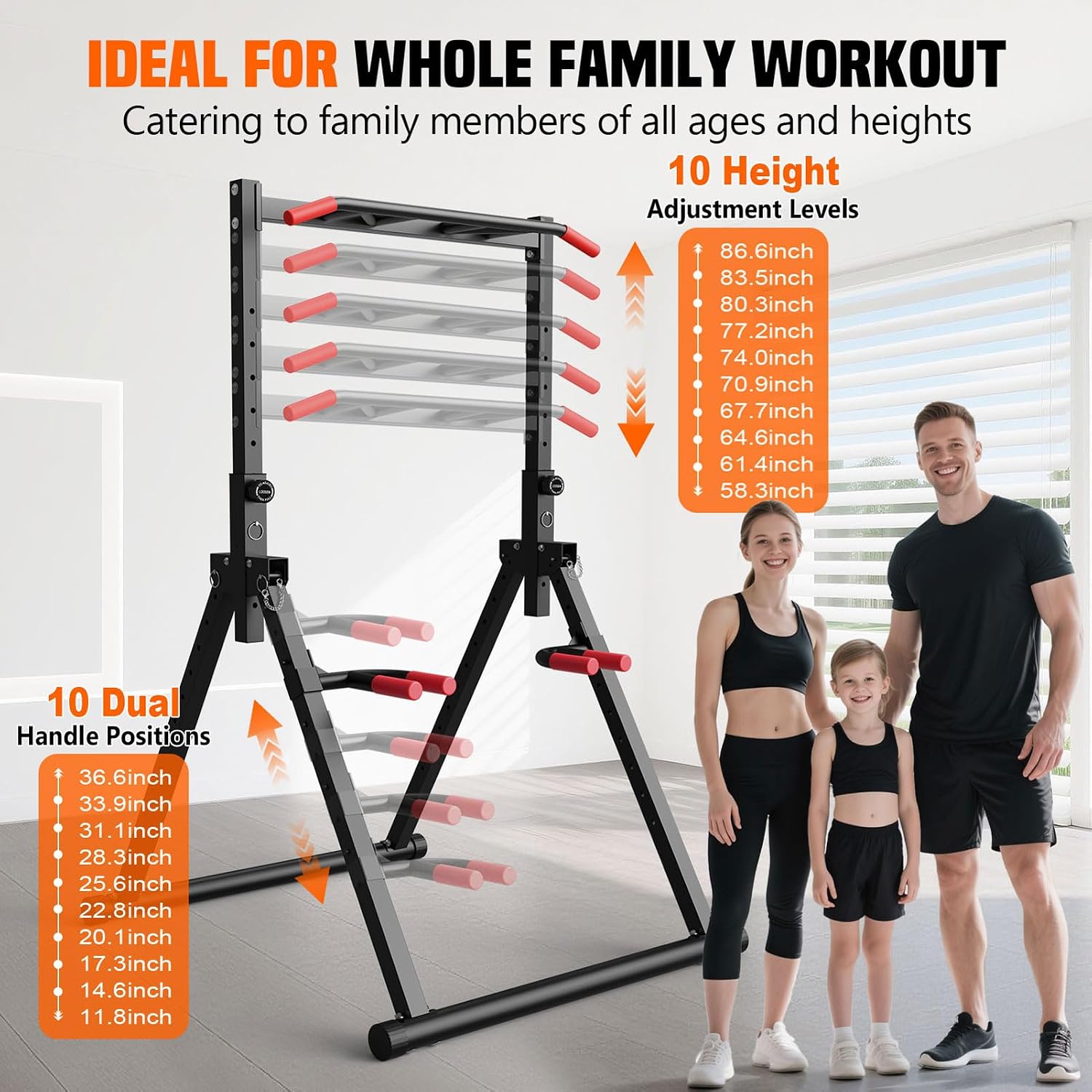 Foldable Power Tower Dip Stati - огляд і ціна Fitness Home Gym Equipment