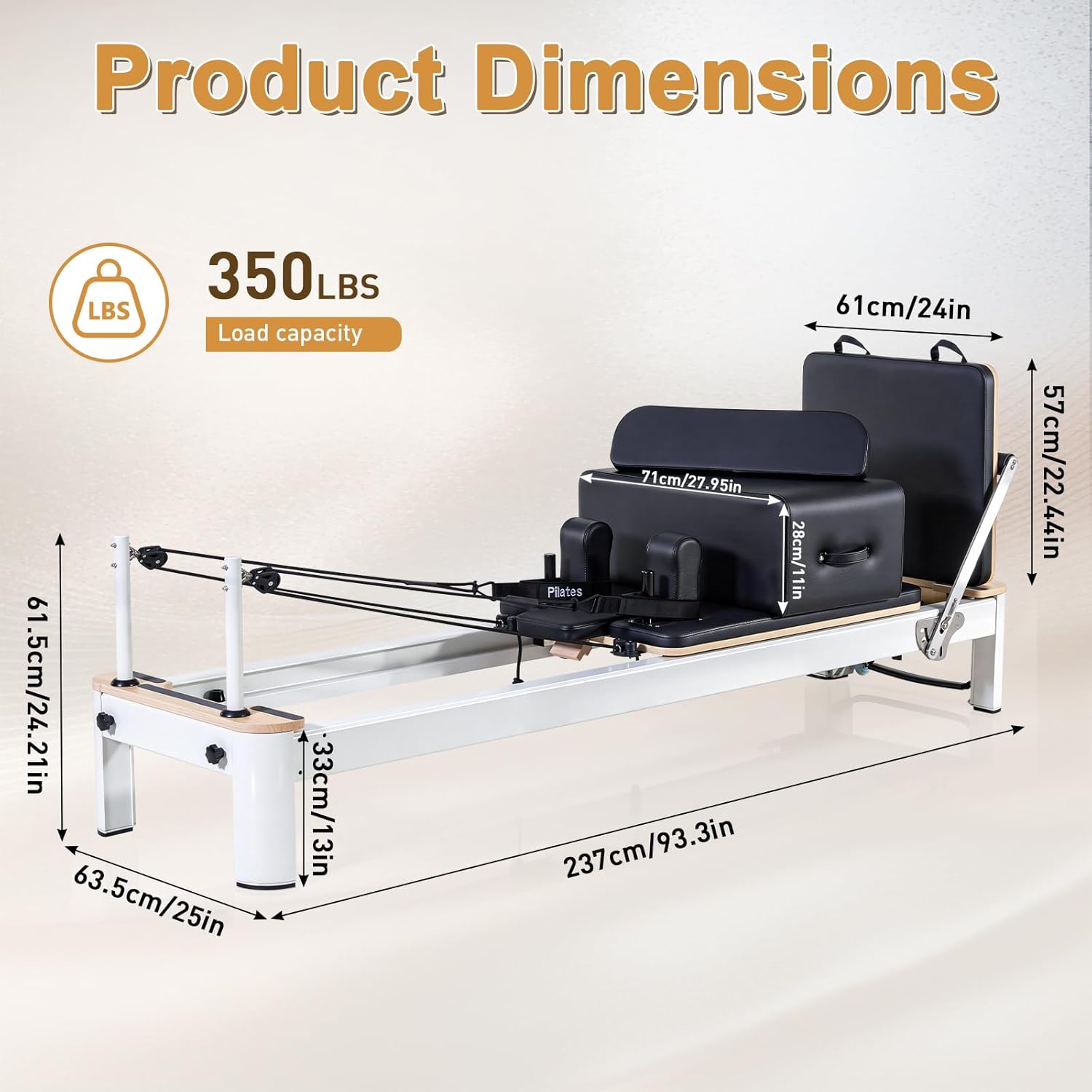 Wall Mounted Pilates Reformer  - огляд і ціна Home Gym Yoga Studio