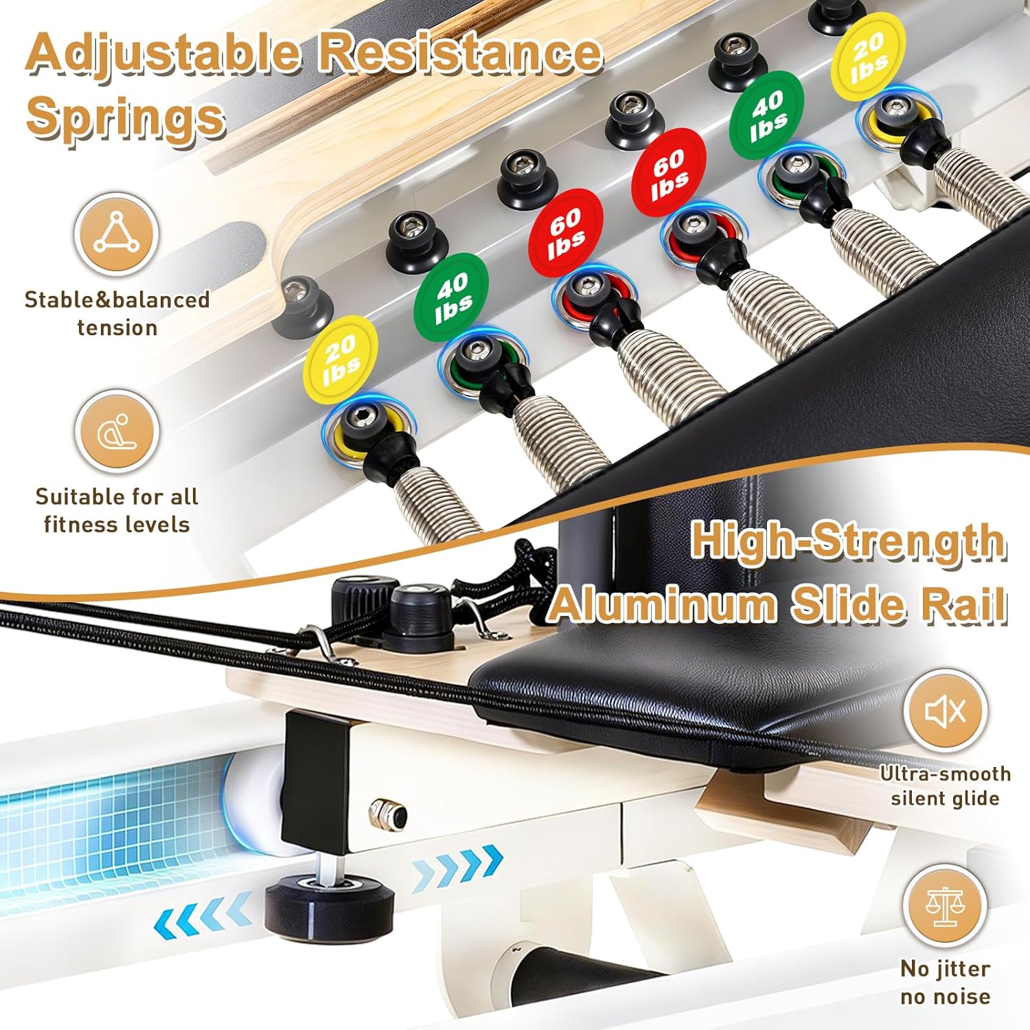 Wall Mounted Pilates Reformer  - огляд і ціна Home Gym Yoga Studio