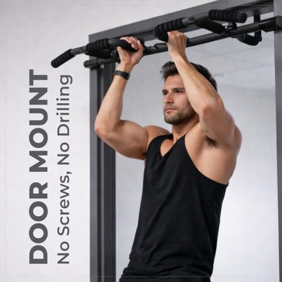 Doorway Pull Up Bar Set with S - огляд і ціна Home Gym Weights