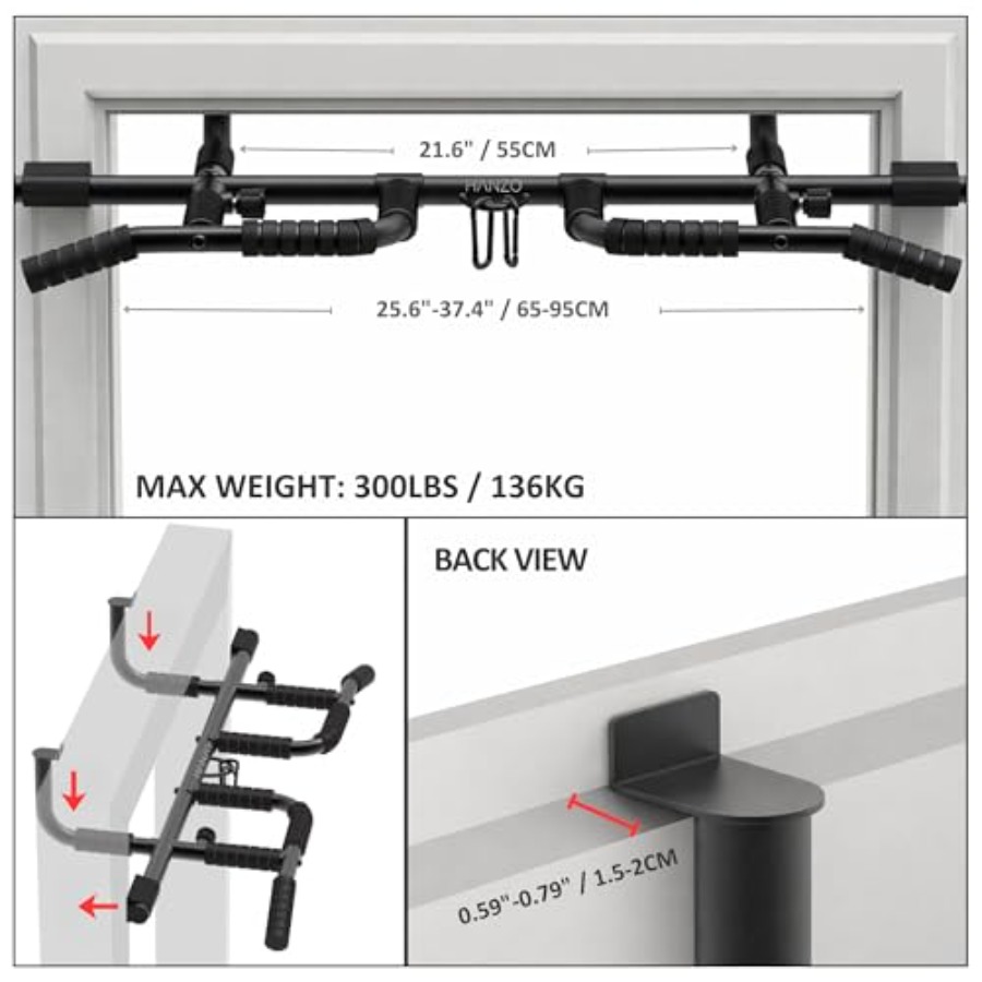 Doorway Pull Up Bar Set with S - огляд і ціна Home Gym Weights