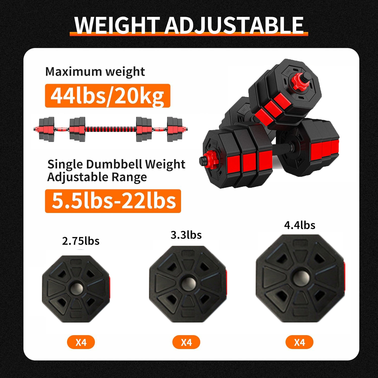 Adjustable Dumbbell to Barbell - огляд і ціна Home Gym Kit For Men