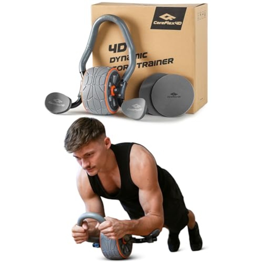 CoreFlex4D Ab Roller Wheel wit - огляд і ціна Home Gym Workout
