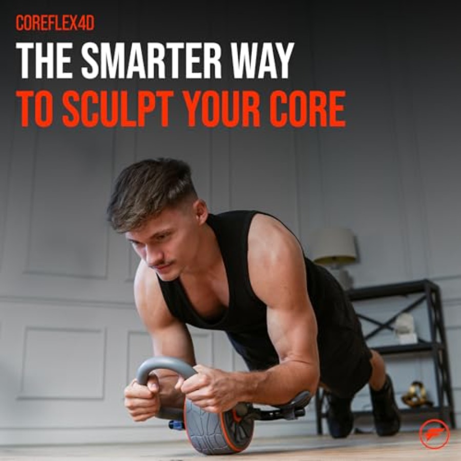 CoreFlex4D Ab Roller Wheel wit - огляд і ціна Home Gym Workout
