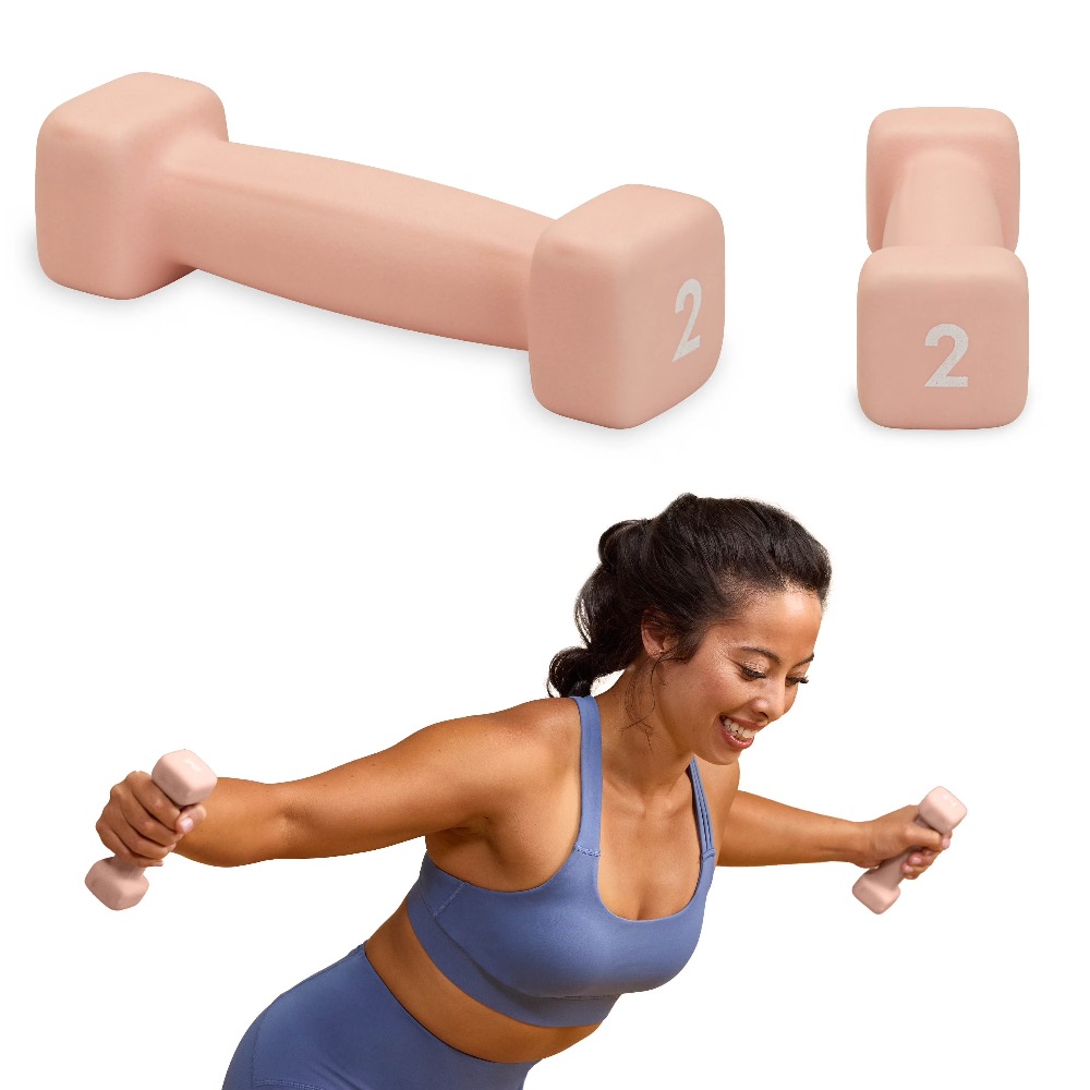 Neoprene Coated 2 Pound Dumbbe - огляд і ціна Fitness Home Gym Equipment